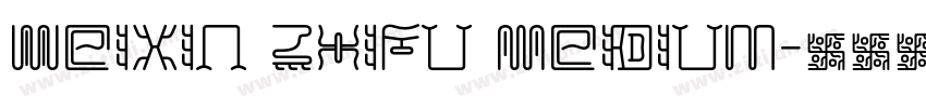 WeiXin ZhiFu Medium字体转换